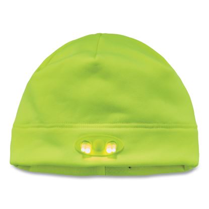 N-Ferno 6804 Skull Cap Winter Hat with LED Lights, One Size Fits Mosts, Lime, Ships in 1-3 Business Days1