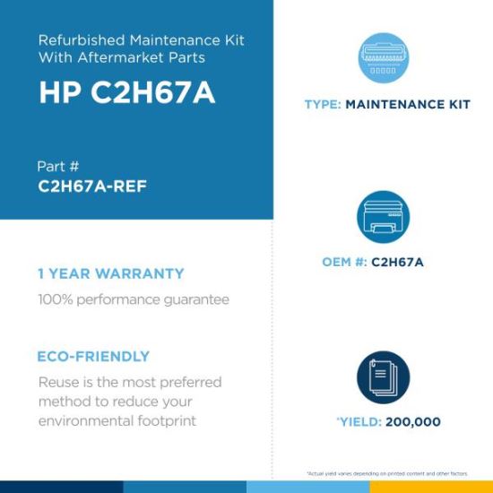 Clover Imaging Remanufactured HP C2H67A Maintenance Kit with Aftermarket Parts2