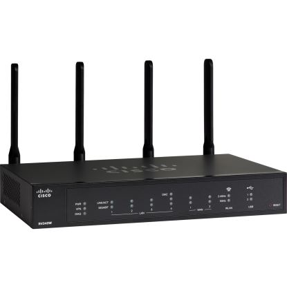 Cisco RV340W wireless router Gigabit Ethernet Dual-band (2.4 GHz / 5 GHz) Black1