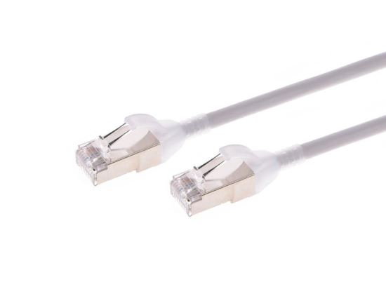 Monoprice SlimRun networking cable Gray 120" (3.05 m) Cat6a S/FTP (S-STP)1