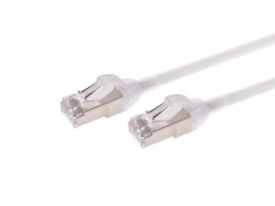 Monoprice SlimRun networking cable White 60" (1.52 m) Cat6a S/FTP (S-STP)1