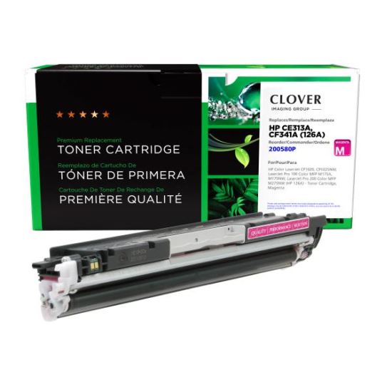 Clover Imaging Remanufactured Magenta Toner Cartridge for HP 126A (CE313A)1