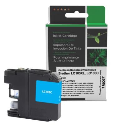 Clover Imaging Remanufactured High Yield Cyan Ink Cartridge for Brother LC103XL1