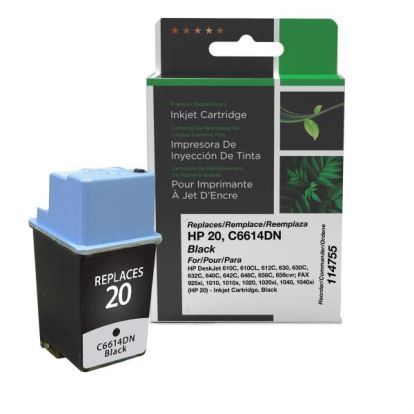 Clover Imaging Remanufactured Black Ink Cartridge for HP 20 (C6614DN)1