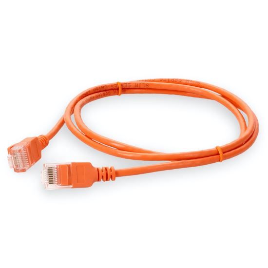 AddOn Networks ADD-1FSLCAT6A-OE networking cable Orange 11.8" (0.3 m) Cat6a U/UTP (UTP)1