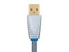 Monoprice 33464 USB cable 78.7" (2 m) USB A USB B Blue6