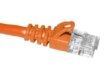 eNet Components C6A-OR-1-ENC networking cable Orange 12" (0.305 m) Cat6a1