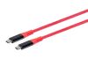 Monoprice 39631 USB cable 39.4" (1 m) USB 3.2 Gen 2 (3.1 Gen 2) USB C Red2