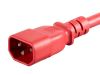 Monoprice 33656 power cable Red 71.7" (1.82 m) IEC 320 IEC C135