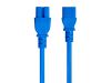 Monoprice 33658 power cable Blue 71.7" (1.82 m) C14 coupler C15 coupler1