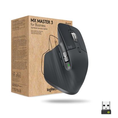 Lenovo Logitech MX Master 3 for Business mouse Right-hand RF Wireless + Bluetooth Laser 4000 DPI1