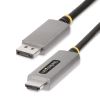 StarTech.com 133DISPLAYPORTHDMI21 video cable adapter 78.7" (2 m) DisplayPort HDMI Black, Silver1