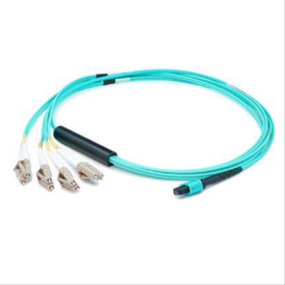 AddOn Networks ADD-MPO-4LC5M5OM4-3MBO fiber optic cable 196.9" (5 m) LC OM4 Aqua color1