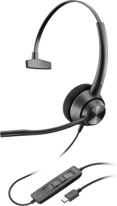 HP Poly EncorePro 310 Headset Head-band Calls/Music Black1