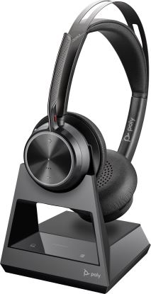 HP Poly Voyager Focus 2 USB-A Headset Wireless Head-band Office/Call center Bluetooth Black1