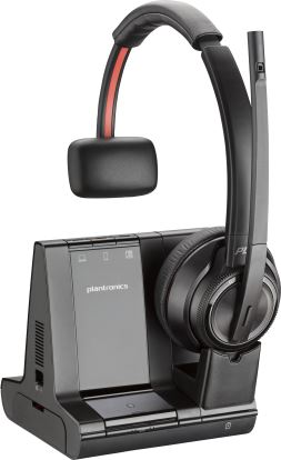 HP Poly Savi 8210 Microsoft Teams Certified UC DECT USB-A Headset Wireless Head-band Office/Call center USB Type-A Bluetooth Charging stand Black1