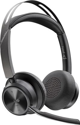 HP Poly Voyager Focus 2 Microsoft Teams Certified USB-C Headset Wireless Head-band Office/Call center Bluetooth Black1