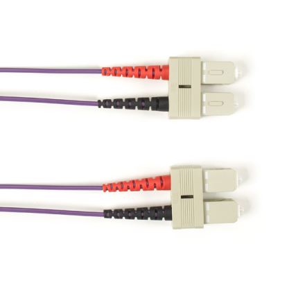 Black Box FOCMR62-SCSC-VT-7 fiber optic cable 82.7" (2.1 m) SC OFNR OM1 Purple1