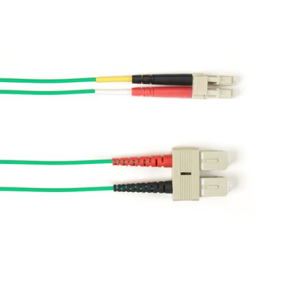 Black Box FOCMPSM-002M-SCLC-GN fiber optic cable 78.7" (2 m) SC LC OFNP OS2 Green1