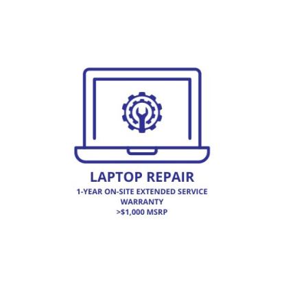 Monthly Subscription for a One-Year On-Site Extended Service Warranty - Laptop Greater than $1,000 MSRP1