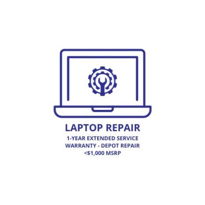 Monthly Subscription for a One-Year Extended Service Warranty Depot Repair - Laptop Less than $1,000 MSRP1