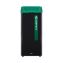 Sustain Decorative Refuse with Recycling Lid, 23 gal, Metal/Plastic, Black/Green1