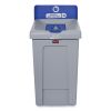 Slim Jim Recycling Station 1-Stream, Mixed Recycling Station, 33 gal, Resin, Gray1