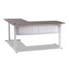 L-Shaped Writing Desk, 59.05" x 59.05" x 29.53", Beigewood/White1