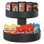 Supreme Lazy Suzan Condiment/Snack Organizer, 2 Compartments, 22.05 x 2.05 x 16.14, Black1