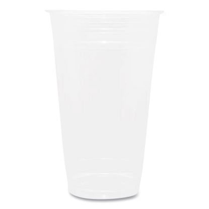 PET Plastic Cups, 24 oz, Clear, 600/Carton1