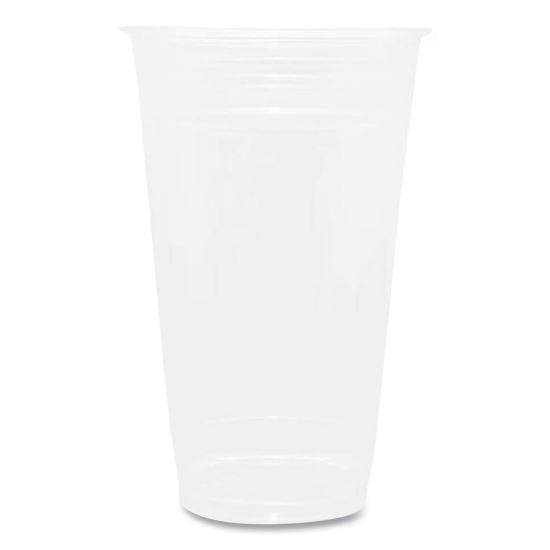 PET Plastic Cups, 24 oz, Clear, 600/Carton1