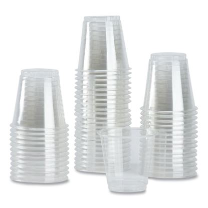 PET Plastic Cups, 3 oz, Clear, 2,500/Carton1