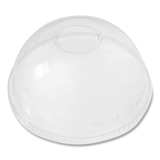 PET Lids, Dome Lid, Fits 12 oz to 24 oz Cold Cups, Clear, 1,000/Carton1