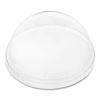 PET Lids, Fits 12 oz to 24 oz Cold Cups, No Hole Dome Lid,,Clear, 1,000/Carton1