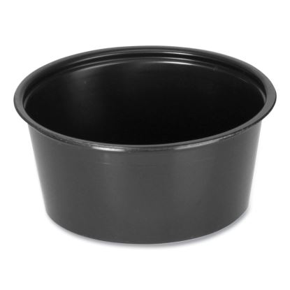 Portion Cups, 2 oz, Black, 2,500/Carton1