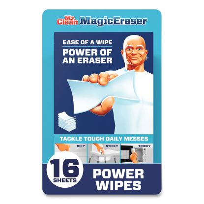 Magic Eraser Sheets, 3.5 x 5.8, 0.03" Thick, White, 16 Sheets/Pack, 4 Packs/Carton1