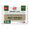 Greener Clean Non-Scratch Scrub Sponge, 2.6 x 3.3, 0.7" Thick, White, 3/Pack1