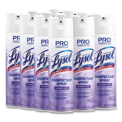 Disinfectant Spray, Lavender, 19 oz Aerosol Spray, 12/Carton1