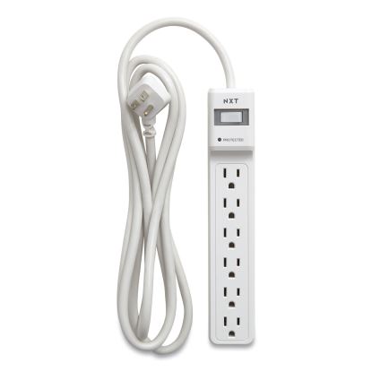 Surge Protector, 6 AC Outlets, 8 ft Cord, 900 J, White1