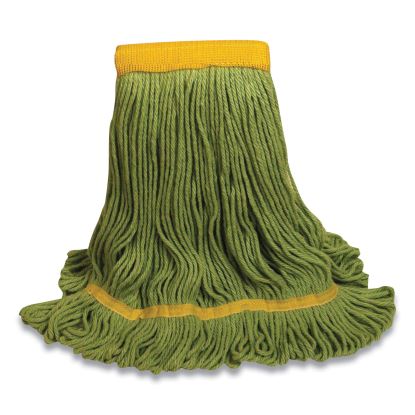 1400 Series Mop Head, Cotton/Rayon/Synthetic Blend, Medium, 5" Headband, Green1