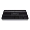 Shallow Plastic Drawer Organizer, 13 Compartments, 9.11 x 14.11 x 1.24, Black1