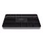 Shallow Plastic Drawer Organizer, 13 Compartments, 9.11 x 14.11 x 1.24, Black1