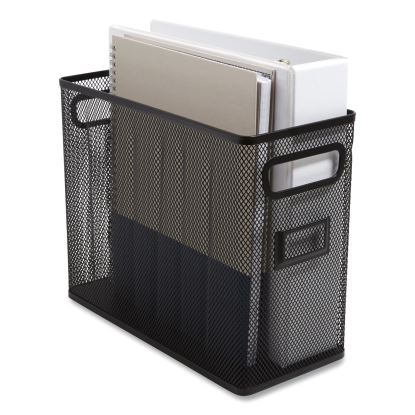 Wire Mesh Box-Style Vertical Document Organizer, 1 Section, Letter-Size, 5.79 x 12.4 x 10.16, Matte Black1