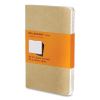 Cahier Journal, 1-Subject, Narrow Rule, Brown Kraft Cover, (32) 5.5 x 3.5 Sheets, 3/Pack1