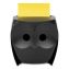 Owl-Shaped Dispenser, For 3 x 3 Pads, Black, Includes 45-Sheet Citron Super Sticky Dispenser Pop-Up Pad1