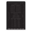 All-Weather Wire-O Notepad, Universal: Narrow Rule and Quadrille Rule, Black Cover, 50 White 3 x 5 Sheets2