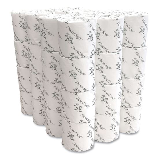 2-Ply Standard Bathroom Tissue, Septic Safe, White, 400 Sheets/Roll, 48 Rolls/Carton1