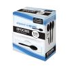 Dispens-a Spoon, Individually Wrapped, Mediumweight, Teaspoons, Black, 100/Box2