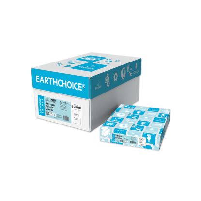 EarthChoice Cover Stock, Vellum Bristol, 96 Bright, 67 lb Bristol Weight, 8.5 x 11, Bright White, 250/Pack1