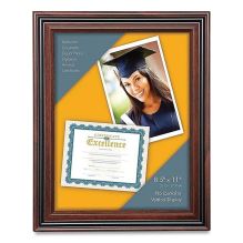 Plastic Certificate Frame, 8.5 x 11, Rosewood/Black1